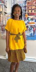 Bisade shift dress