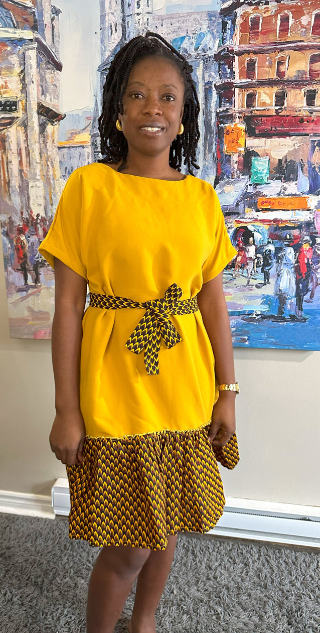 Bisade shift dress
